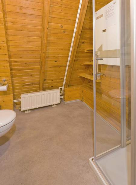 Foto von dem Duschbad im Nurdachhaus 340.