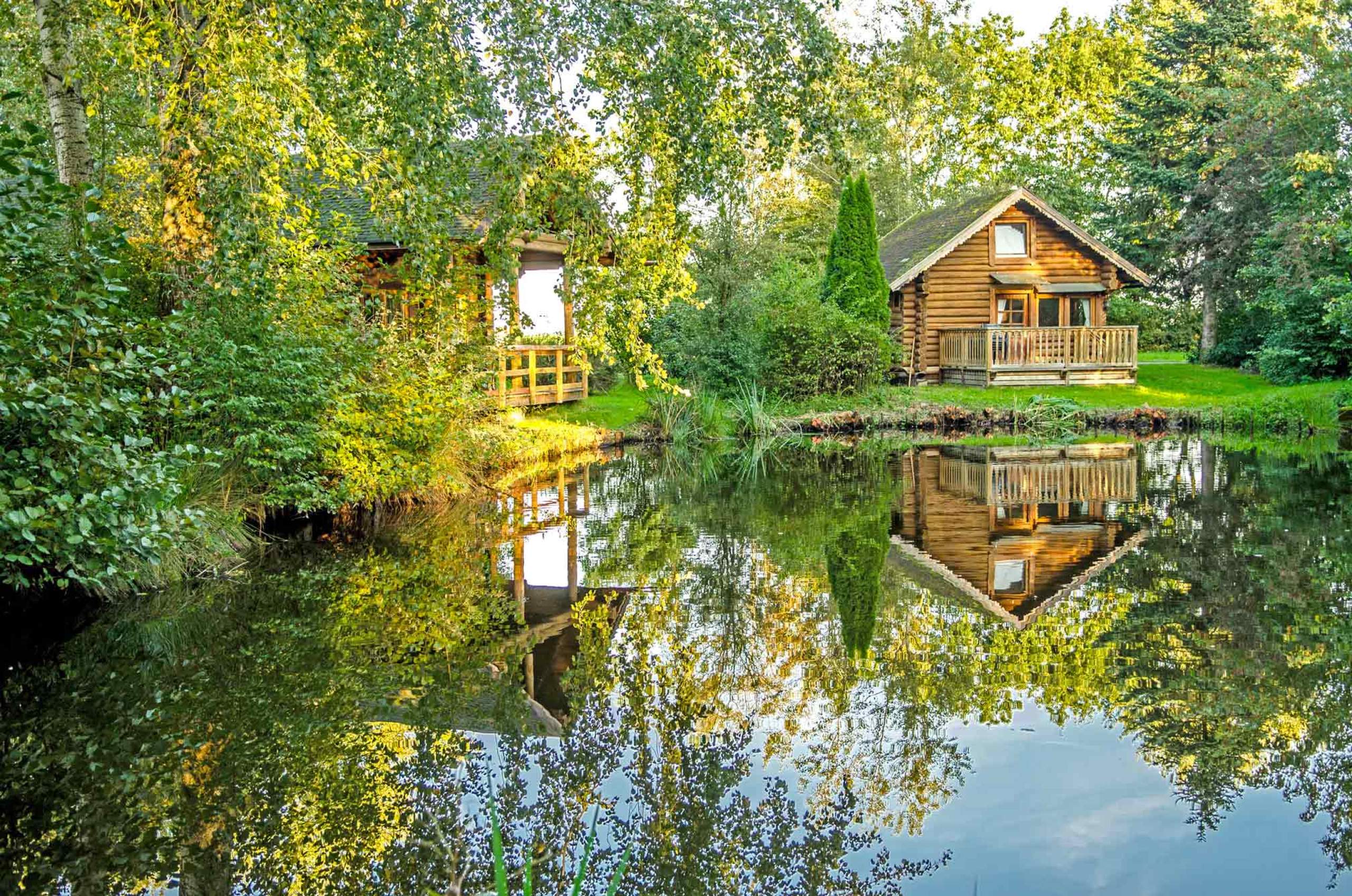 Urlaub in den Holzhäusern auf dem Geesthof.