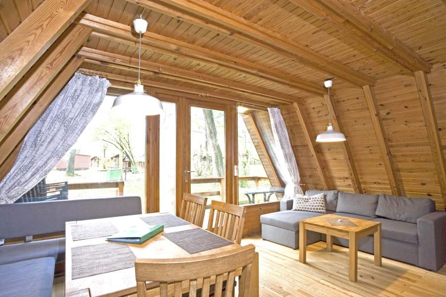 Foto von dem Wohnbereich im Ferienhaus 302.