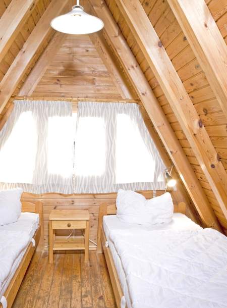 Foto von einen Schlafzimmer im Obergeschoss des Nurdachhauses 304