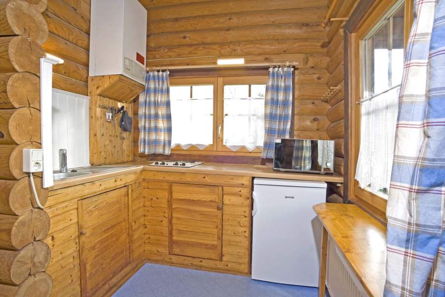 Foto von der Küche im Blockhaus 331.