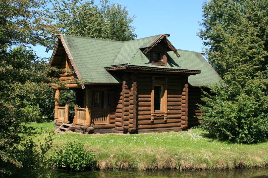 Foto von dem karelischen Blockhaus 355.