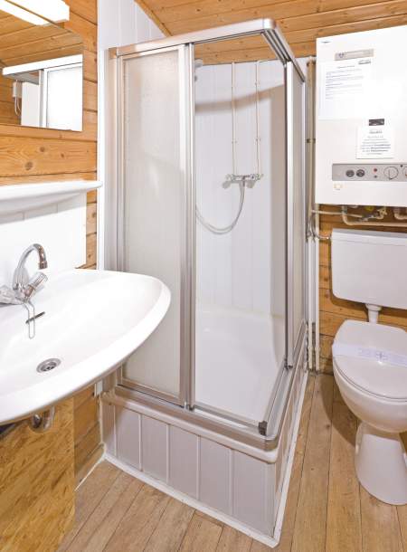 Foto von dem Duschbad im Ferienhaus 361.