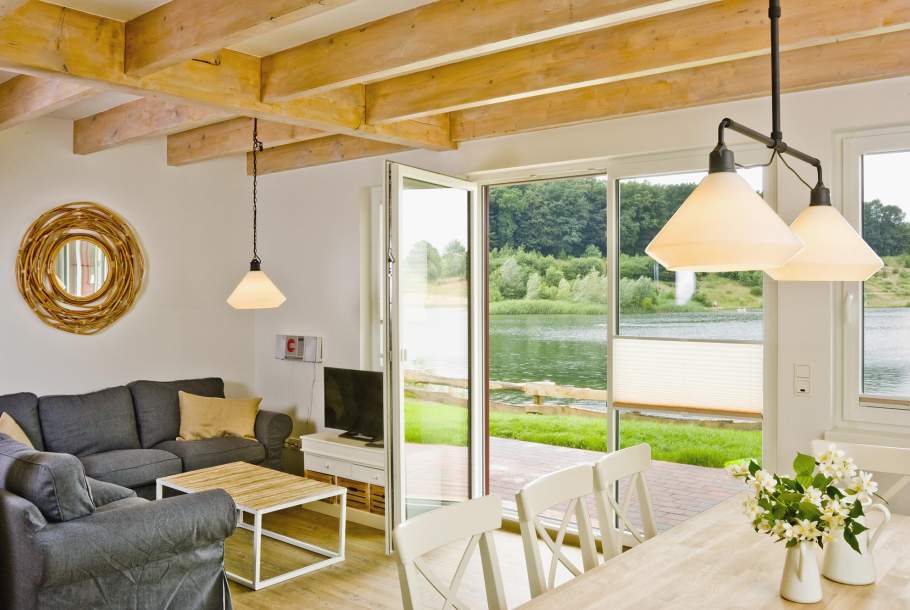 Foto von dem Zugang zur Terrasse im Wohnbereich des Seehauses 406.