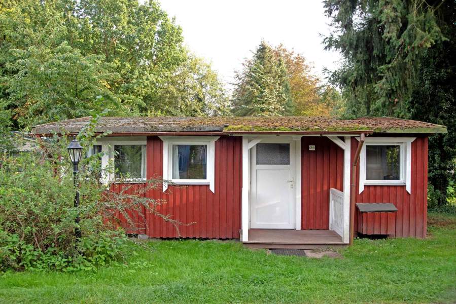 Foto von Chalet 5 mit blauer Außenfassade