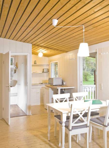 Foto von dem Essbereich und der Küche im Chalet 5