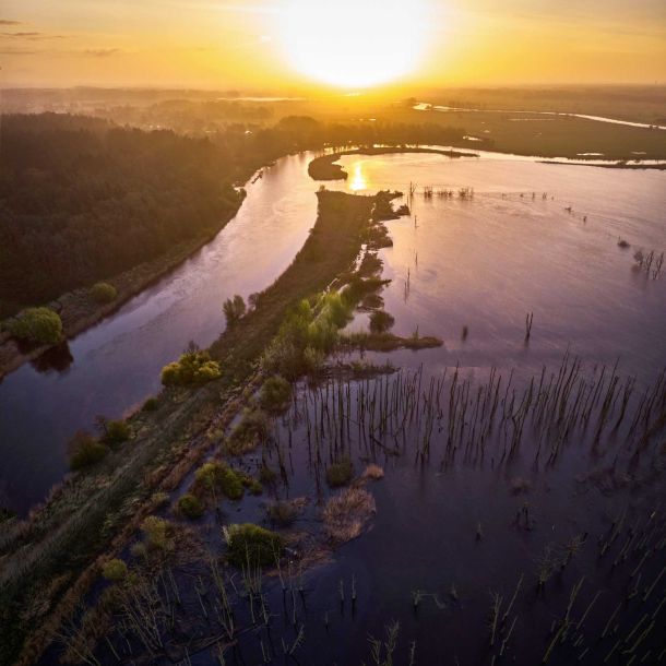 Die Oste, der Nebenfluss der Elbe