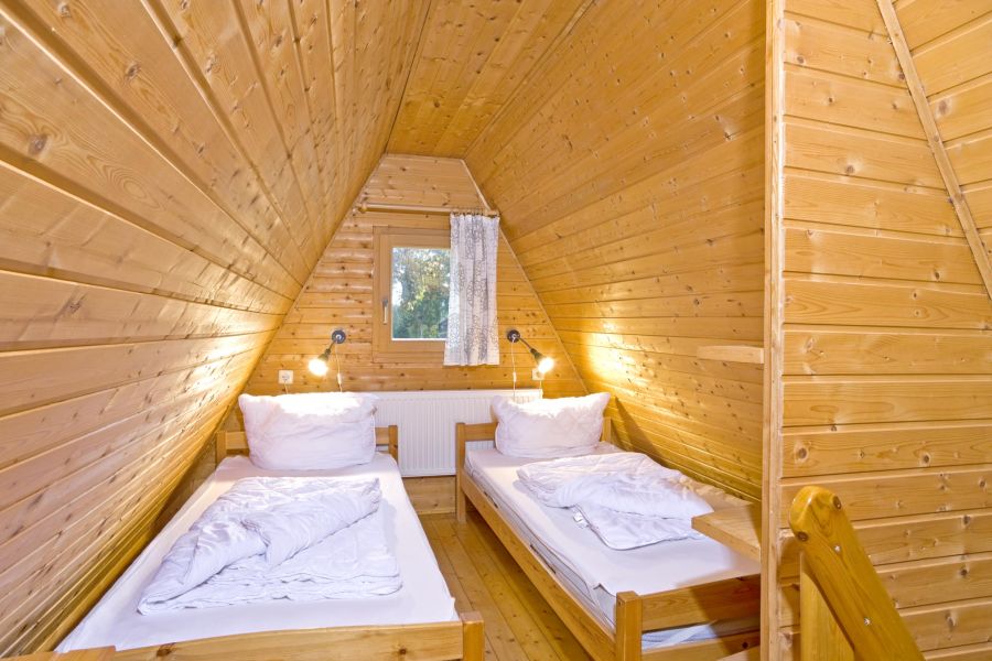 Foto von einem der Schlafzimmer im Nurdachhaus 151