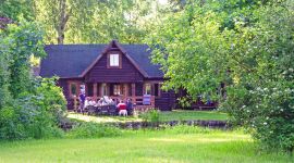Außenansicht des Ferienhauses 344 im Ferienpark
