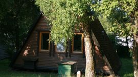 Außenansicht des Ferienhauses 151 im Ferienpark Geesthof