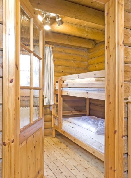 Foto von dem Etagenbett im Blockhaus 329.