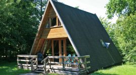 Außenansicht des Ferienhauses 302 im Ferienpark