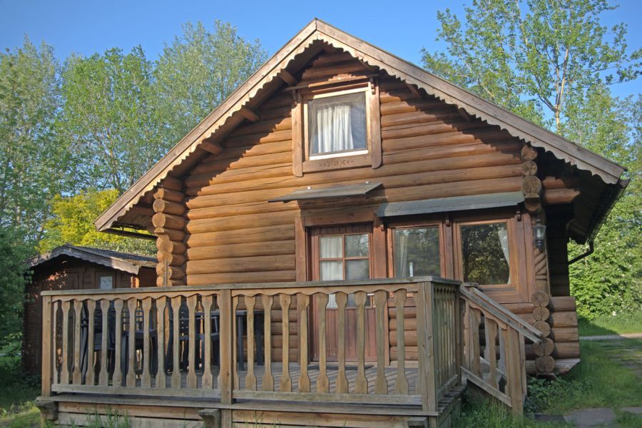 Foto von dem kleinen Blockhaus 333.