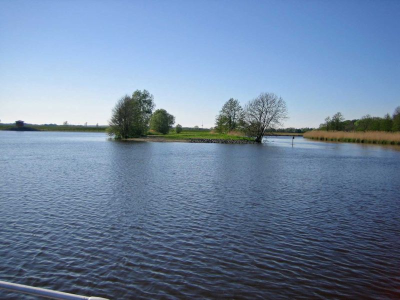 Die Oste bei Hochwasser - eine Tour in die Pütten