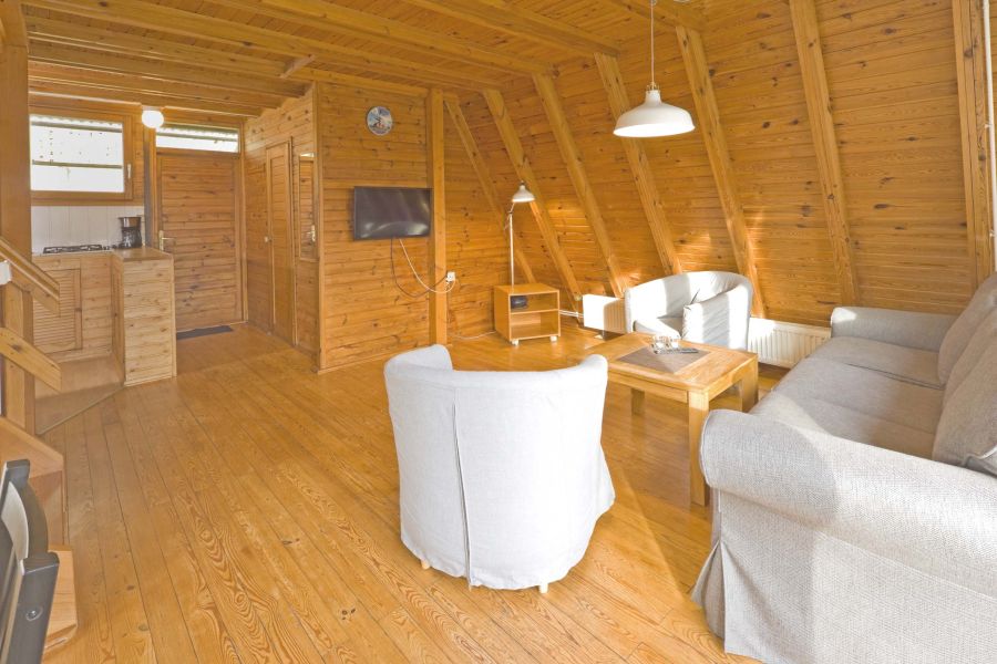 Foto von dem Wohnbereich im Nurdachhaus 340.