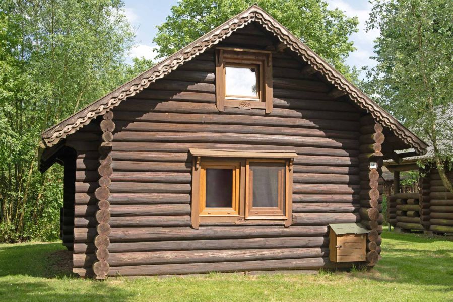 Foto von dem kleinen Blockhaus 341.