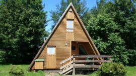 Außenansicht des Ferienhauses 313 im Ferienpark