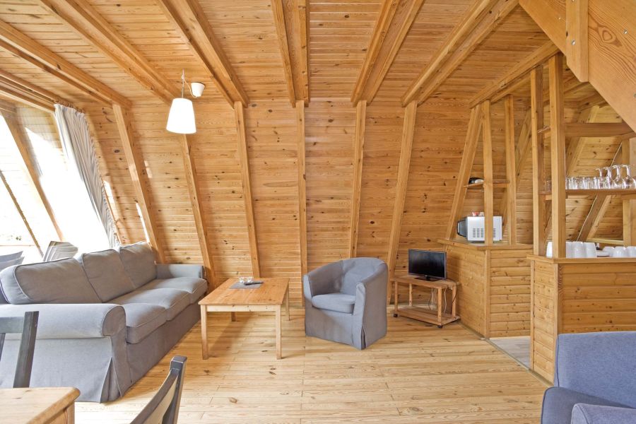 Foto von dem Wohnbereich im Nurdachhaus 380.