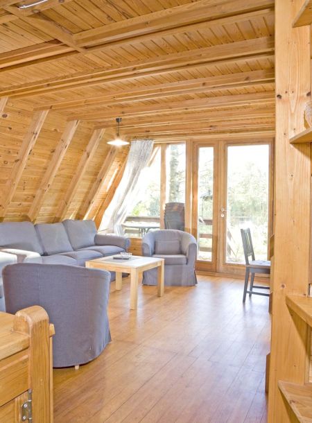 Foto von dem Wohnbereich im Nurdachhaus 339.