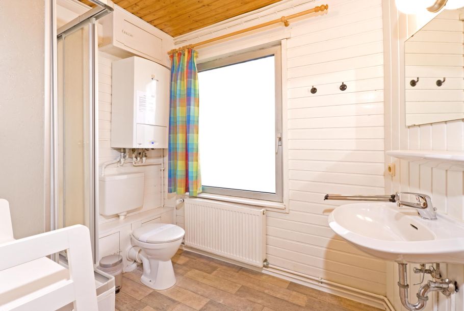 Foto von dem Duschbad im Ferienhaus 374.