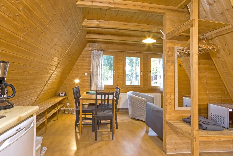 Foto von dem Innenbereich im Nurdachhaus 150