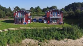 Außenansicht des Ferienhauses 401 am Geestsee