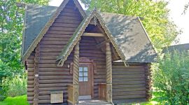 Außenansicht des Ferienhauses 343 im Ferienpark