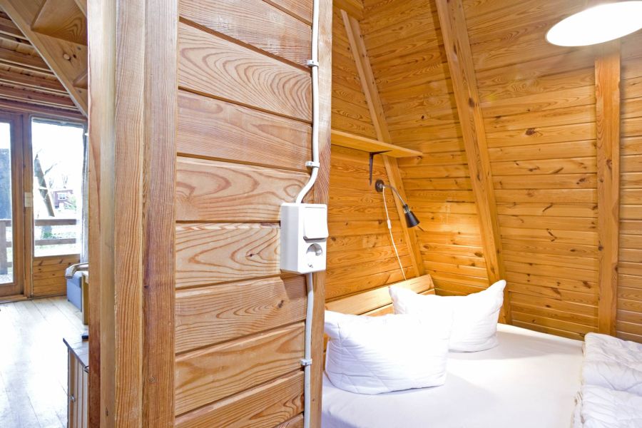 Foto von dem Schlafzimmer mit Doppelbett im Ferienhaus 303