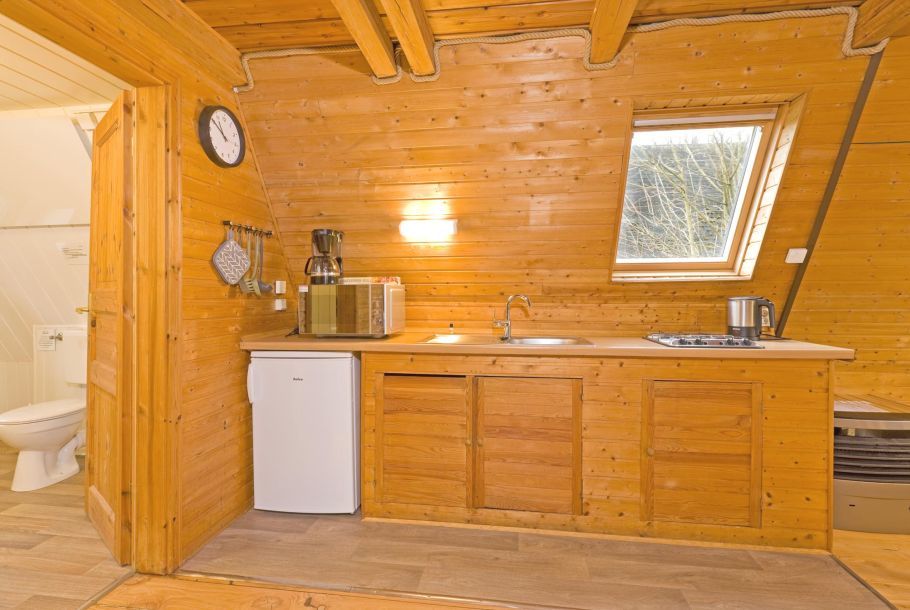 Foto von der Küchenzeile im Nurdachhaus 313.
