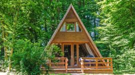 Außenansicht des Ferienhauses 306 im Ferienpark